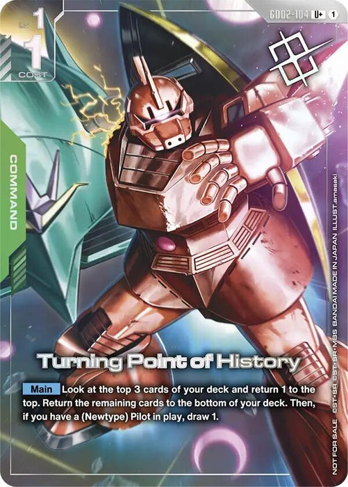 Image for Turning Point of History (Store Tournament Winner Pack 04) (GD02-104) (Holofoil) [Gundam Promotional Cards] (GCG-PR) - Gundam Card Game
