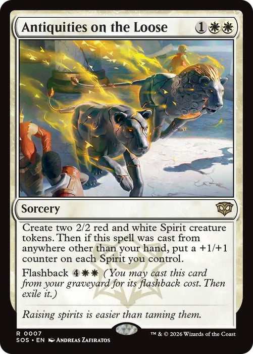 Image for Antiquities on the Loose (7) (Foil) [Secrets of Strixhaven] - Magic: The Gathering