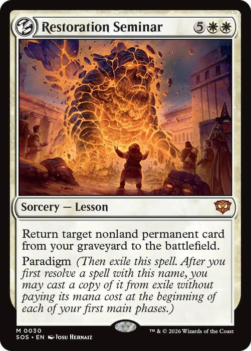 Image for Restoration Seminar (30) [Secrets of Strixhaven] - Magic: The Gathering