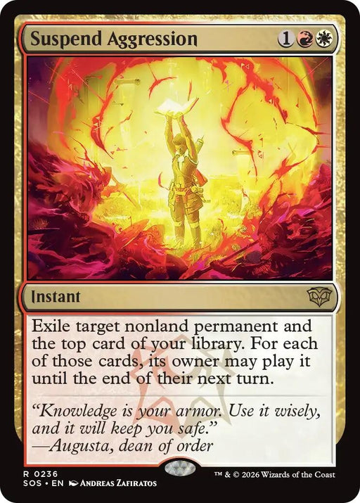 Image for Suspend Aggression (236) (Foil) [Secrets of Strixhaven] - Magic: The Gathering