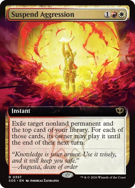 Image for Suspend Aggression (Extended Art) (357) (Foil) [Secrets of Strixhaven] - Magic: The Gathering