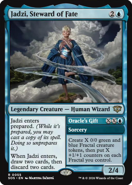 Image for Jadzi, Steward of Fate (55) (Foil) [Secrets of Strixhaven] - Magic: The Gathering