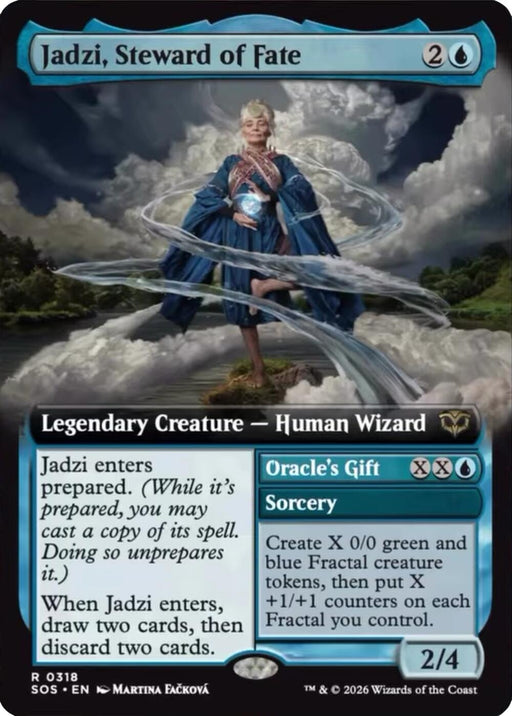 Image for Jadzi, Steward of Fate (Extended Art) (318) (Foil) [Secrets of Strixhaven] - Magic: The Gathering