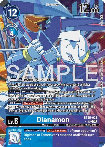 Image for Dianamon (Alternate Art) (BT25-028 SR) (Foil) [Dual Revolution] - Digimon Card Game