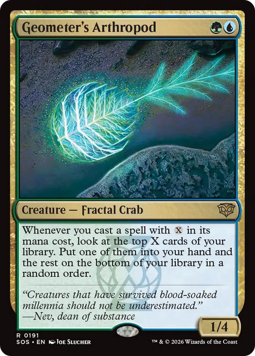 Image for Geometer's Arthropod (191) (Foil) [Secrets of Strixhaven] - Magic: The Gathering