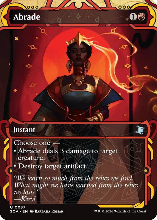 Image for Abrade (37) (Foil) [Secrets of Strixhaven: Mystical Archive] - Magic: The Gathering