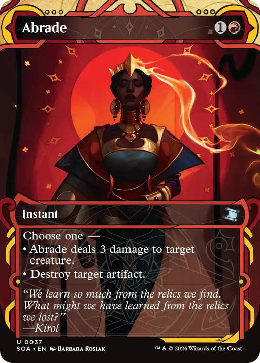Image for Abrade (37) (Foil) [Secrets of Strixhaven: Mystical Archive] - Magic: The Gathering