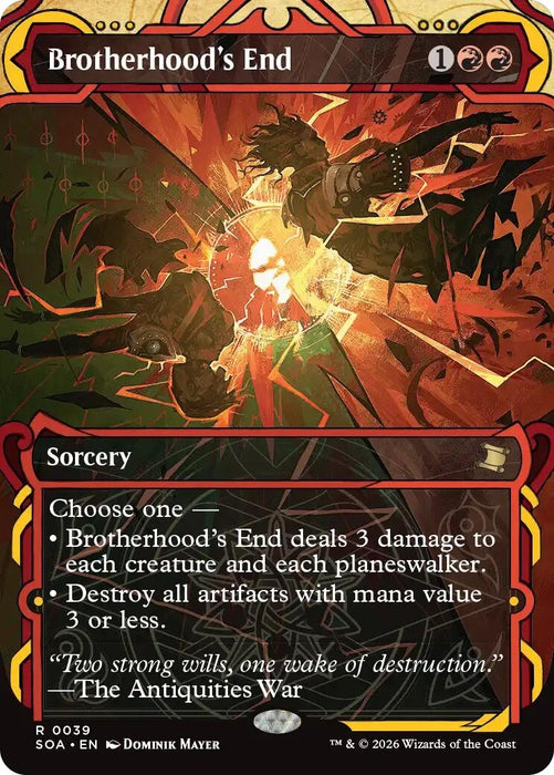 Image for Brotherhood's End (39) (Foil) [Secrets of Strixhaven: Mystical Archive] - Magic: The Gathering