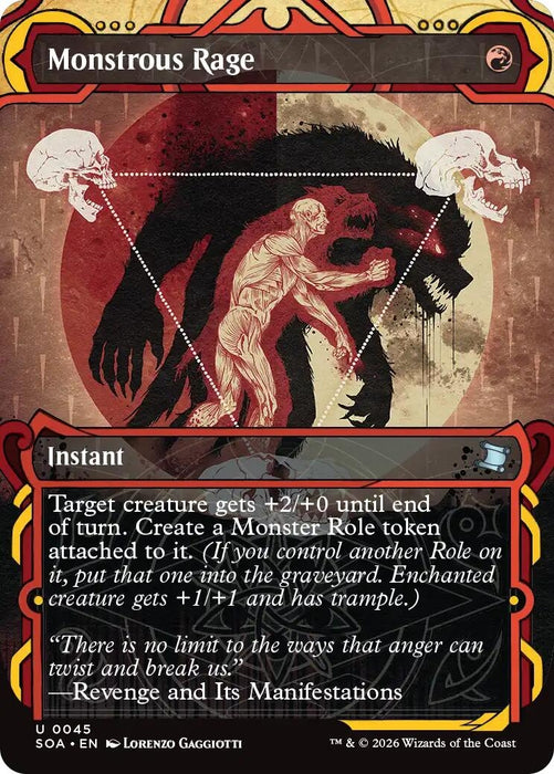 Image for Monstrous Rage (45) [Secrets of Strixhaven: Mystical Archive] - Magic: The Gathering