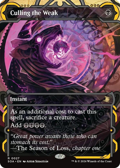 Image for Culling the Weak (27) (Foil) [Secrets of Strixhaven: Mystical Archive] - Magic: The Gathering