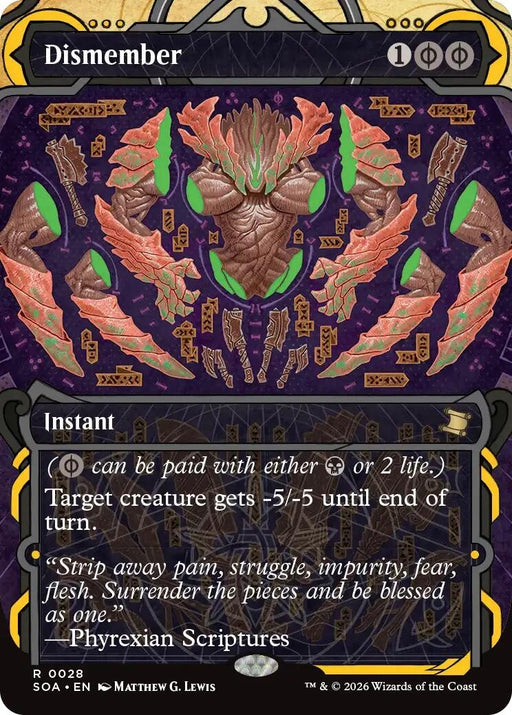 Image for Dismember (28) (Foil) [Secrets of Strixhaven: Mystical Archive] - Magic: The Gathering