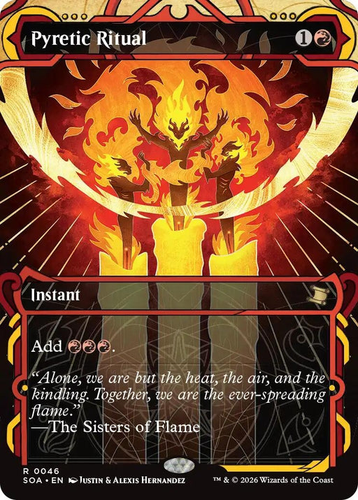 Image for Pyretic Ritual (46) (Foil) [Secrets of Strixhaven: Mystical Archive] - Magic: The Gathering