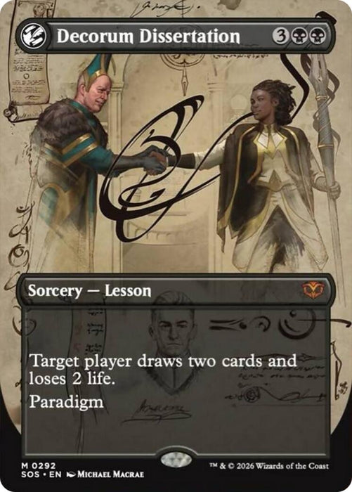 Image for Decorum Dissertation (Borderless) (292) [Secrets of Strixhaven] - Magic: The Gathering