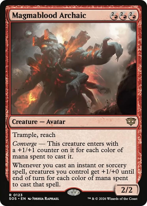 Image for Magmablood Archaic (123) (Foil) [Secrets of Strixhaven] - Magic: The Gathering