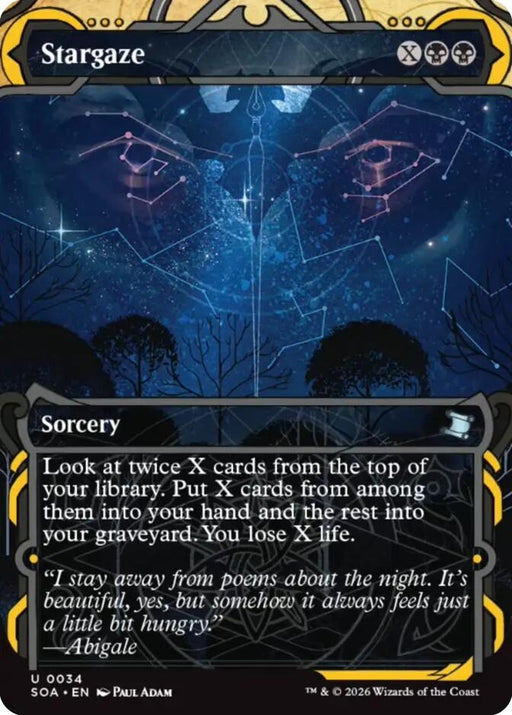 Image for Stargaze (34) [Secrets of Strixhaven: Mystical Archive] - Magic: The Gathering