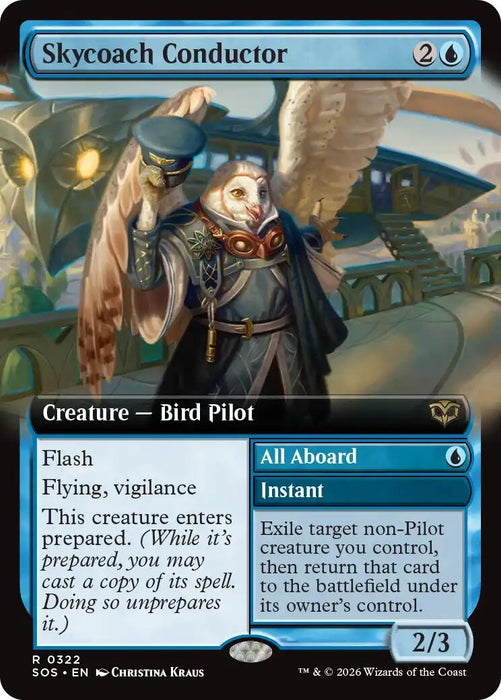 Image for Skycoach Conductor (Extended Art) (322) [Secrets of Strixhaven] - Magic: The Gathering