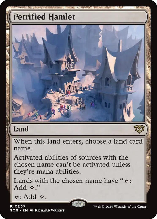 Image for Petrified Hamlet (259) (Foil) [Secrets of Strixhaven] - Magic: The Gathering