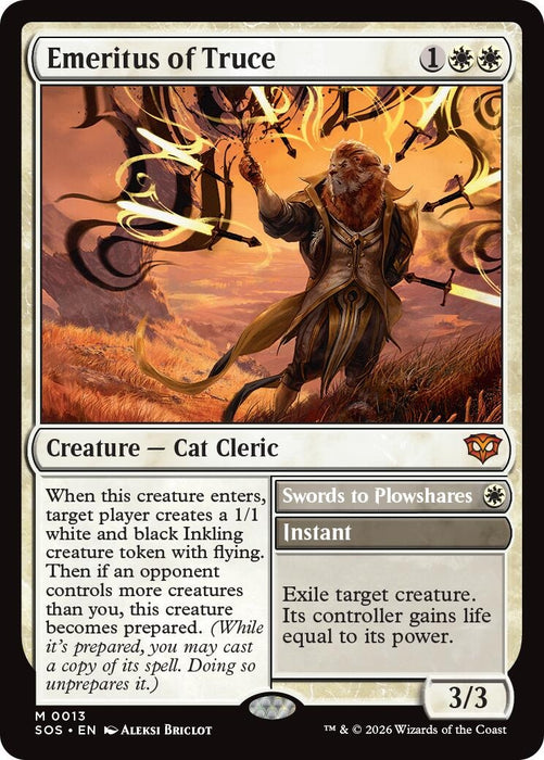 Image for Emeritus of Truce (13) (Foil) [Secrets of Strixhaven] - Magic: The Gathering