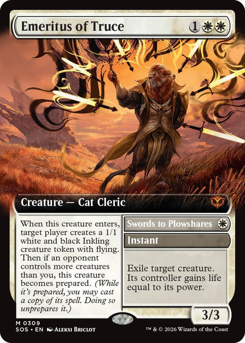 Image for Emeritus of Truce (Extended Art) (309) (Foil) [Secrets of Strixhaven] - Magic: The Gathering