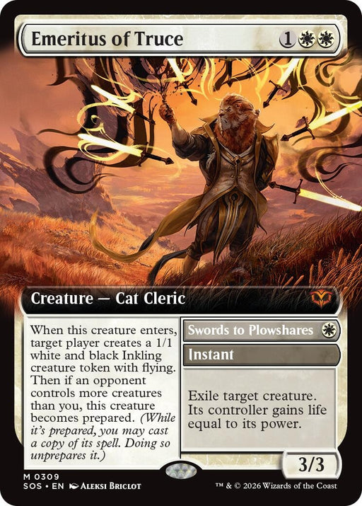 Image for Emeritus of Truce (Extended Art) (309) (Foil) [Secrets of Strixhaven] - Magic: The Gathering