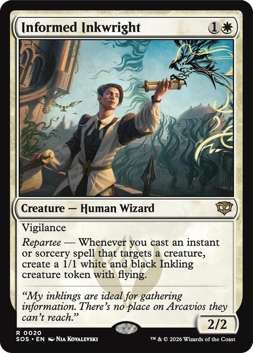 Image for Informed Inkwright (20) (Foil) [Secrets of Strixhaven] - Magic: The Gathering