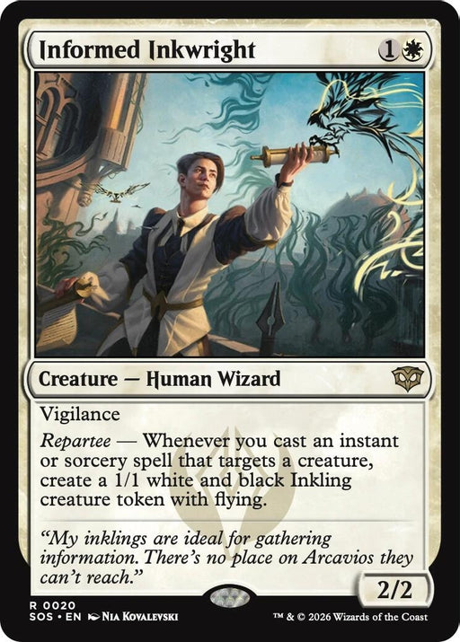 Image for Informed Inkwright (20) (Foil) [Secrets of Strixhaven] - Magic: The Gathering