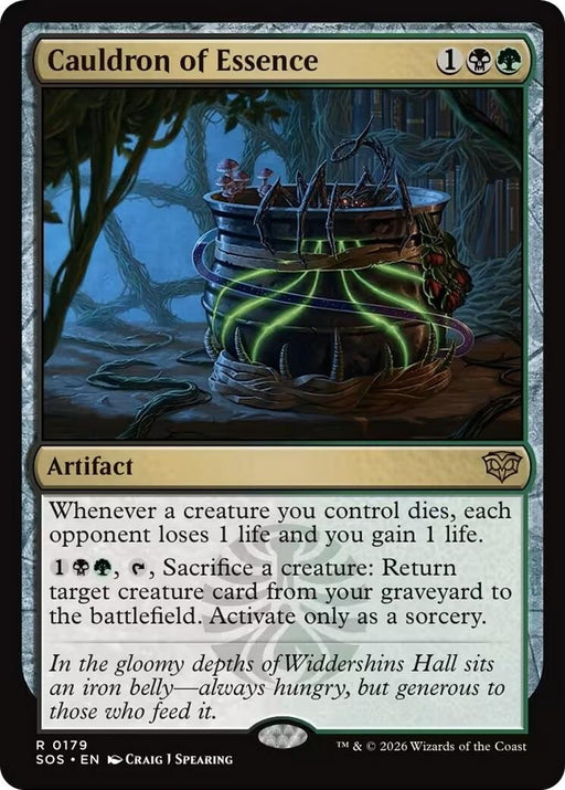 Image for Cauldron of Essence (179) (Foil) [Secrets of Strixhaven] - Magic: The Gathering