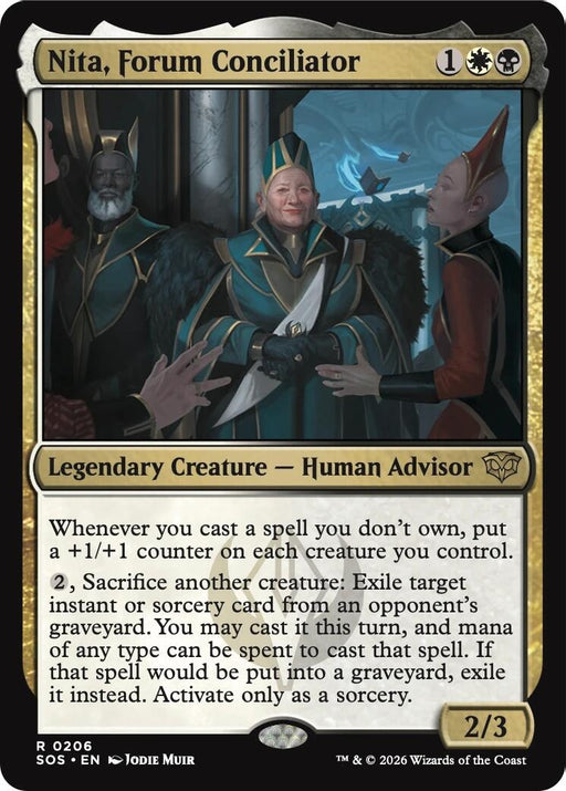 Image for Nita, Forum Conciliator (206) (Foil) [Secrets of Strixhaven] - Magic: The Gathering
