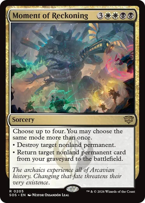 Image for Moment of Reckoning (205) (Foil) [Secrets of Strixhaven] - Magic: The Gathering