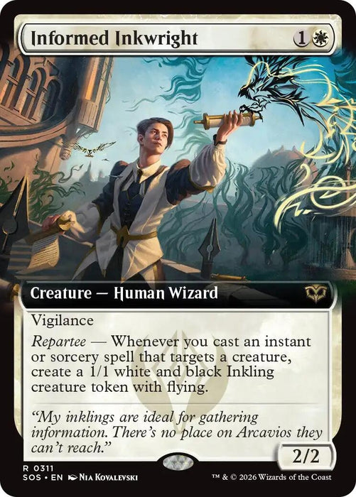 Image for Informed Inkwright (Extended Art) (311) [Secrets of Strixhaven] - Magic: The Gathering
