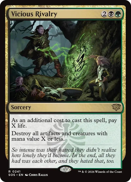Image for Vicious Rivalry (241) (Foil) [Secrets of Strixhaven] - Magic: The Gathering