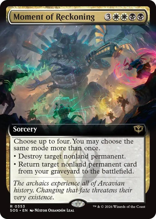 Image for Moment of Reckoning (Extended Art) (353) (Foil) [Secrets of Strixhaven] - Magic: The Gathering