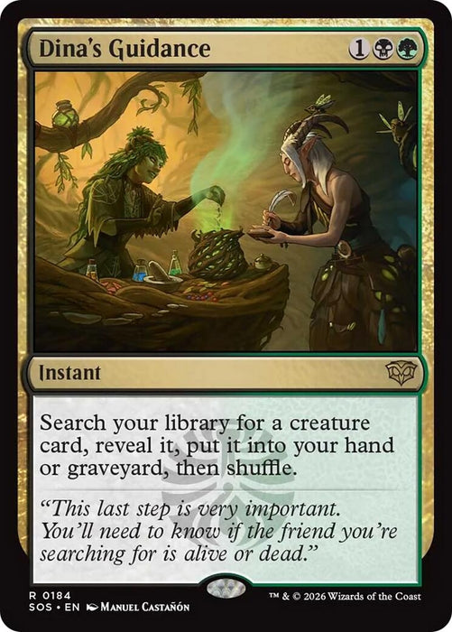 Image for Dina's Guidance (184) (Foil) [Secrets of Strixhaven] - Magic: The Gathering