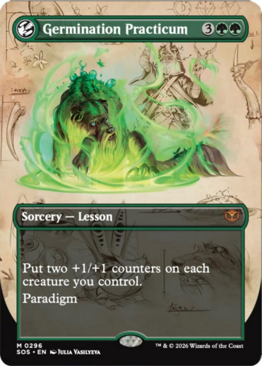 Image for Germination Practicum (Borderless) (296) (Foil) [Secrets of Strixhaven] - Magic: The Gathering