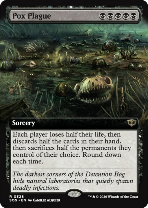 Image for Pox Plague (Extended Art) (328) (Foil) [Secrets of Strixhaven] - Magic: The Gathering