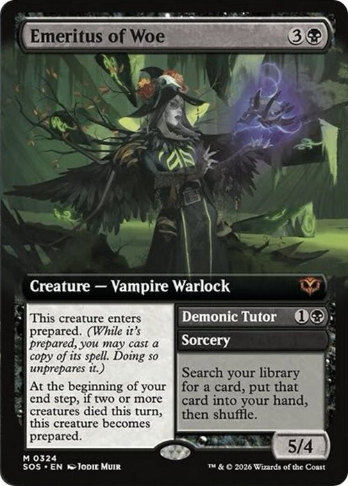 Image for Emeritus of Woe (Extended Art) (324) (Foil) [Secrets of Strixhaven] - Magic: The Gathering