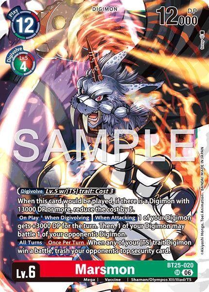 Image for Marsmon (BT25-020 SR) (Foil) [Dual Revolution] - Digimon Card Game