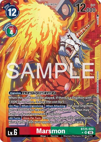 Image for Marsmon (Alternate Art) (BT25-020 SR) (Foil) [Dual Revolution] - Digimon Card Game