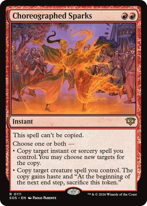 Image for Choreographed Sparks (111) (Foil) [Secrets of Strixhaven] - Magic: The Gathering