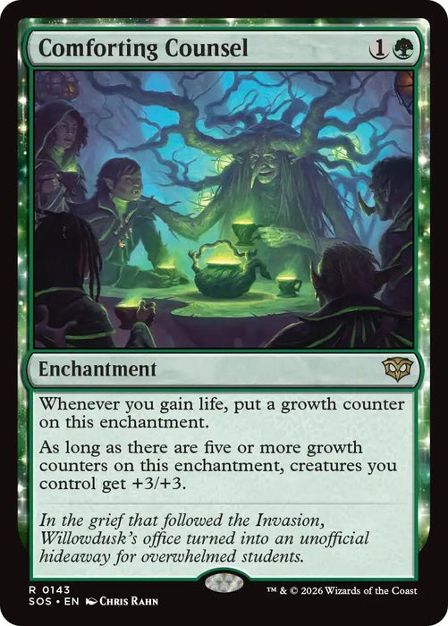 Image for Comforting Counsel (143) (Foil) [Secrets of Strixhaven] - Magic: The Gathering