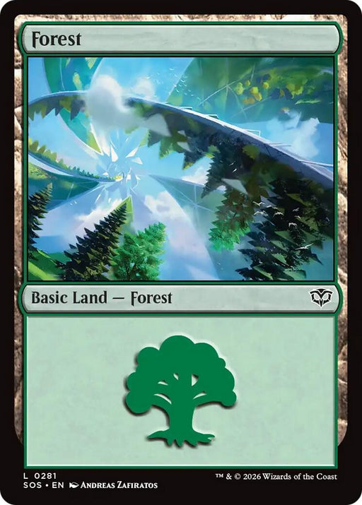 Image for Forest (0281) (281) (Foil) [Secrets of Strixhaven] - Magic: The Gathering