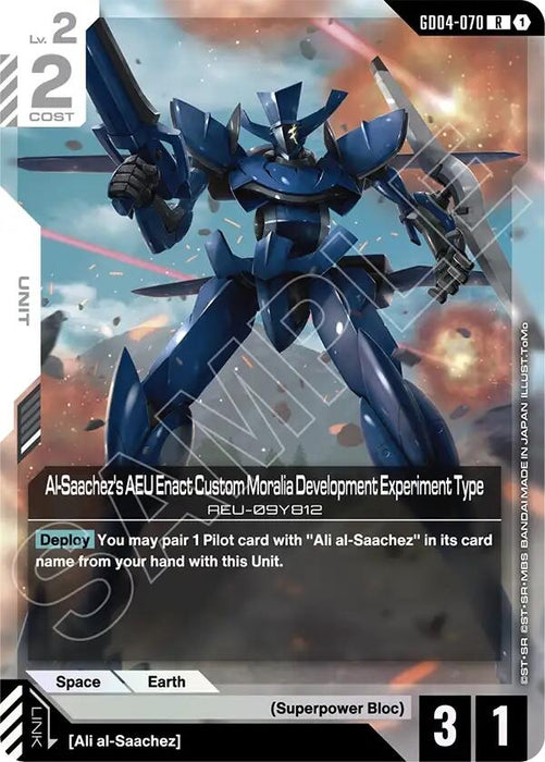 Al-Saachez's AEU Enact Custom Moralia Development Experiment Type (GD04-070) (Holofoil) [Phantom Aria]