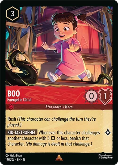 Image for Boo - Energetic Child (127/207) (Cold Foil) [Attack of the Vine!] (13) - Disney Lorcana