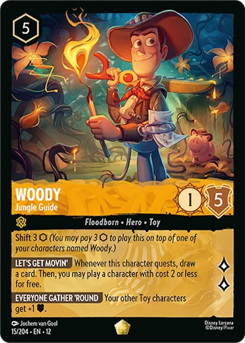 Image for Woody - Jungle Guide (15/204) [Wilds Unknown] - Disney Lorcana