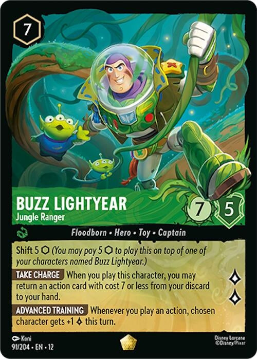 Image for Buzz Lightyear - Jungle Ranger (91/204) (Cold Foil) [Wilds Unknown] - Disney Lorcana