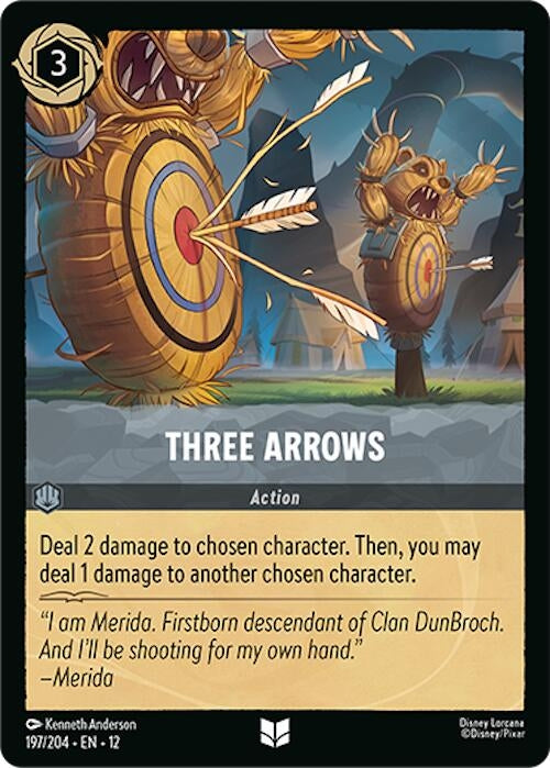 Image for Three Arrows (197/204) [Wilds Unknown] - Disney Lorcana