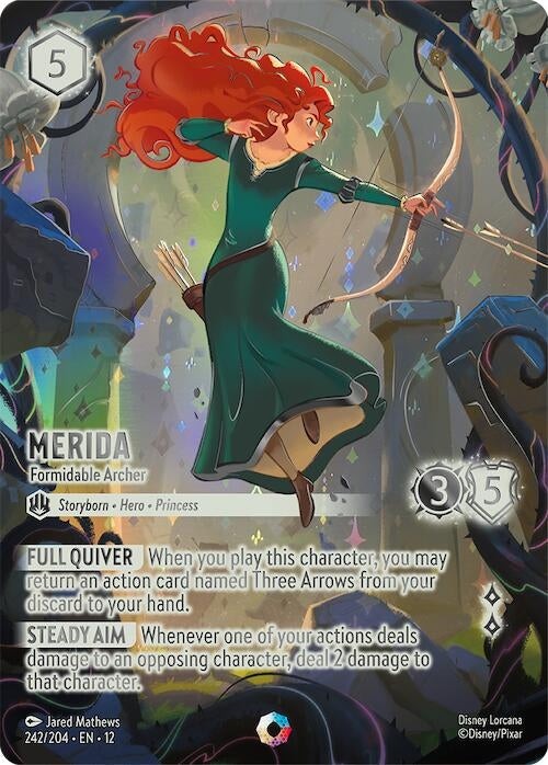 Image for Merida - Formidable Archer (Iconic) (242/204) (Holofoil) [Wilds Unknown] - Disney Lorcana