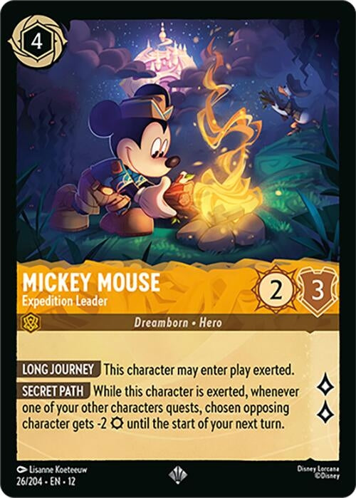 Image for Mickey Mouse - Expedition Leader (26/204) (Cold Foil) [Wilds Unknown] - Disney Lorcana