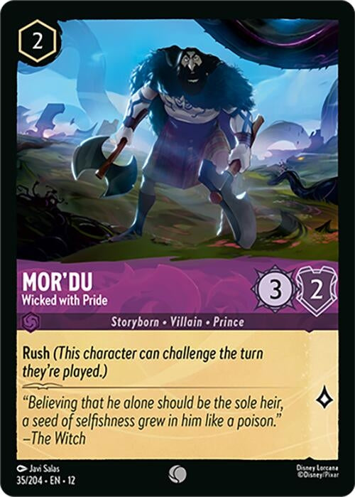 Image for Mor'du - Wicked with Pride (35/204) [Wilds Unknown] - Disney Lorcana