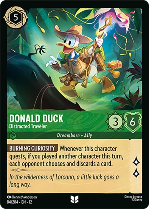 Image for Donald Duck - Distracted Traveler (84/204) (Cold Foil) [Wilds Unknown] - Disney Lorcana